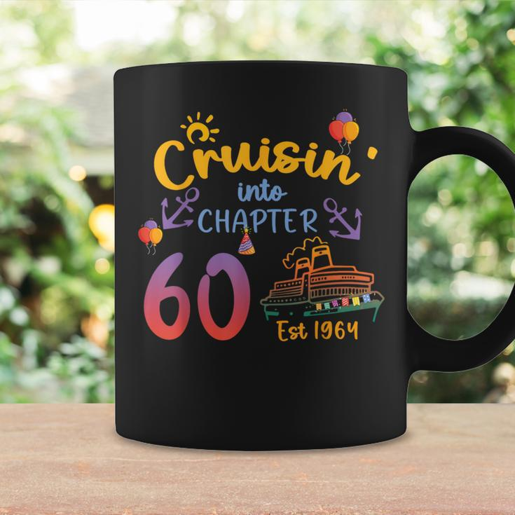 Cruisin' Into 60 Est 1964 60Th Birthday Cruise Cruising Coffee Mug Gifts ideas