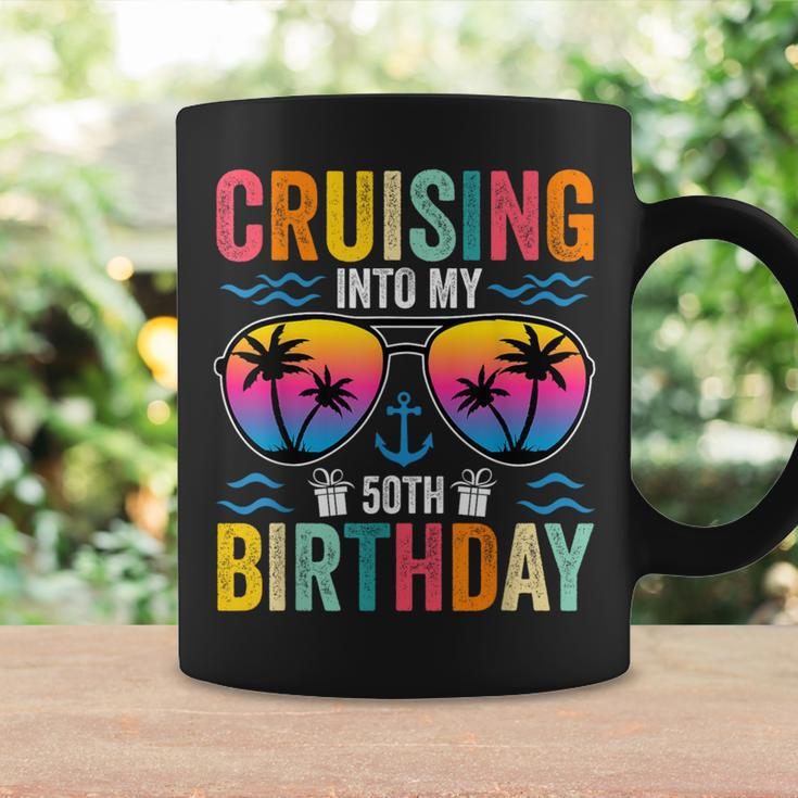 Cruising Into My 50Th Birthday Family Cruise 50 Birthday Coffee Mug Gifts ideas