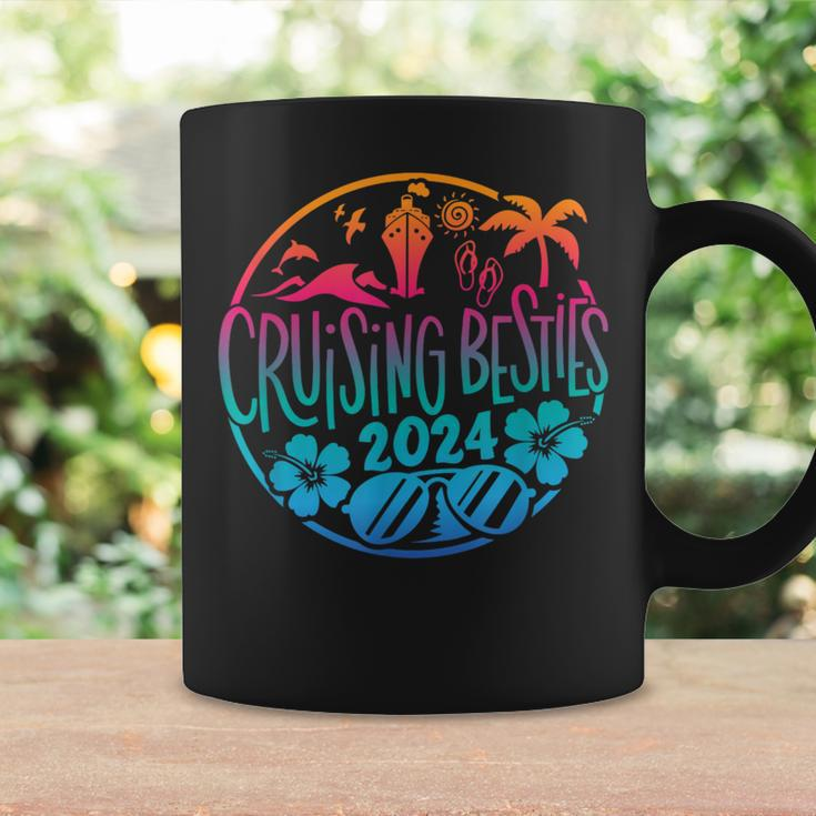 Cruising Besties 2024 Friends Vacation Cruise Coffee Mug Gifts ideas