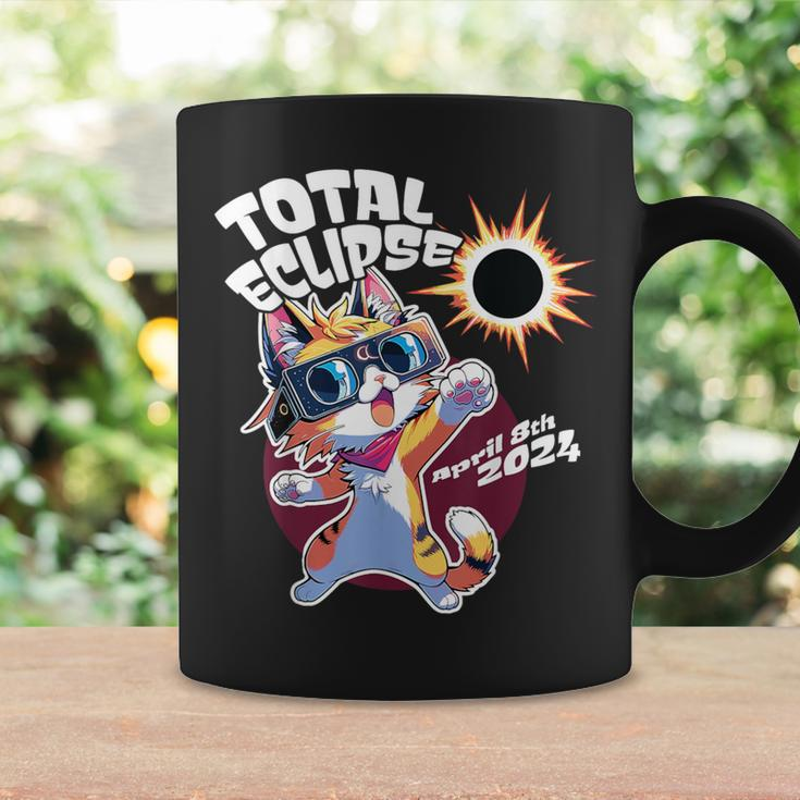 Cute Anime Cat Total Solar Eclipse 2024 Coffee Mug Gifts ideas