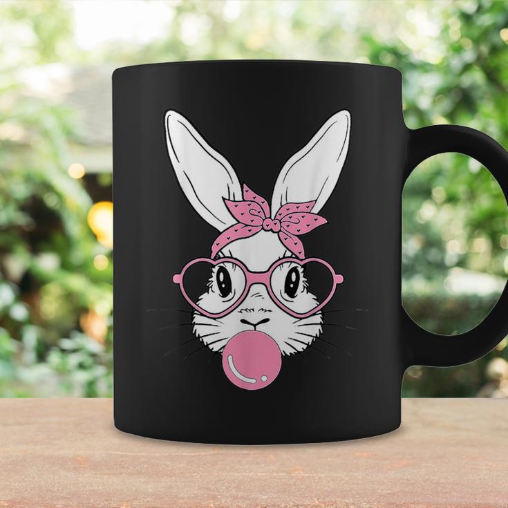 Cute Bunny Heart Glasses Bubblegum For Women Kids Easter Day Coffee Mug Gifts ideas