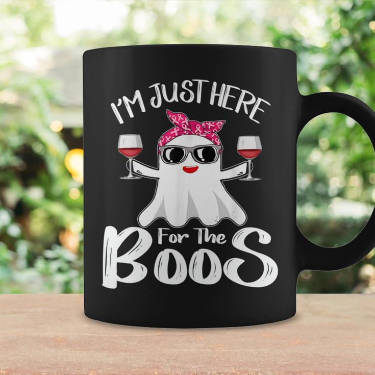 Cute Ghost Wine Halloween I'm Just Here For The Boss Coffee Mug Gifts ideas