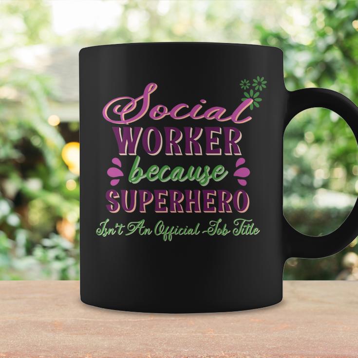 Cute Gif Social Worker Superhero Coffee Mug Gifts ideas