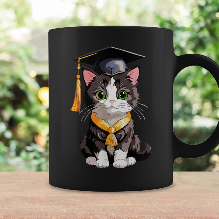 Cute Graduation Cat Colorful Kitty Kitten Grad Celebration Coffee Mug Gifts ideas