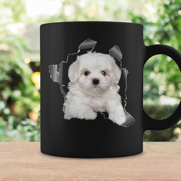 Cute Maltese Torn Cloth Maltese Lover Dog Owner Puppy Coffee Mug Gifts ideas
