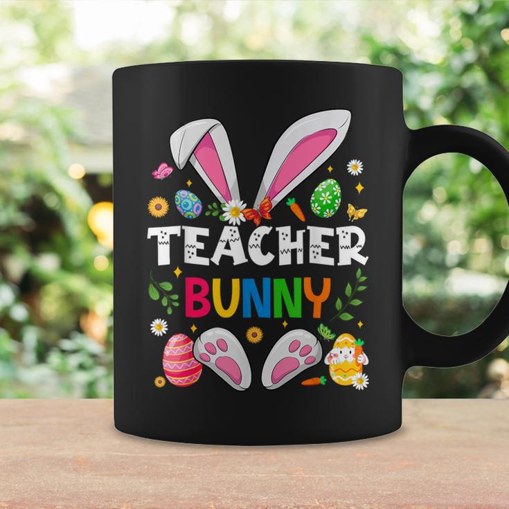 Cute Teacher Bunny Ears & Paws Easter Eggs Easter Day Girl Coffee Mug Gifts ideas