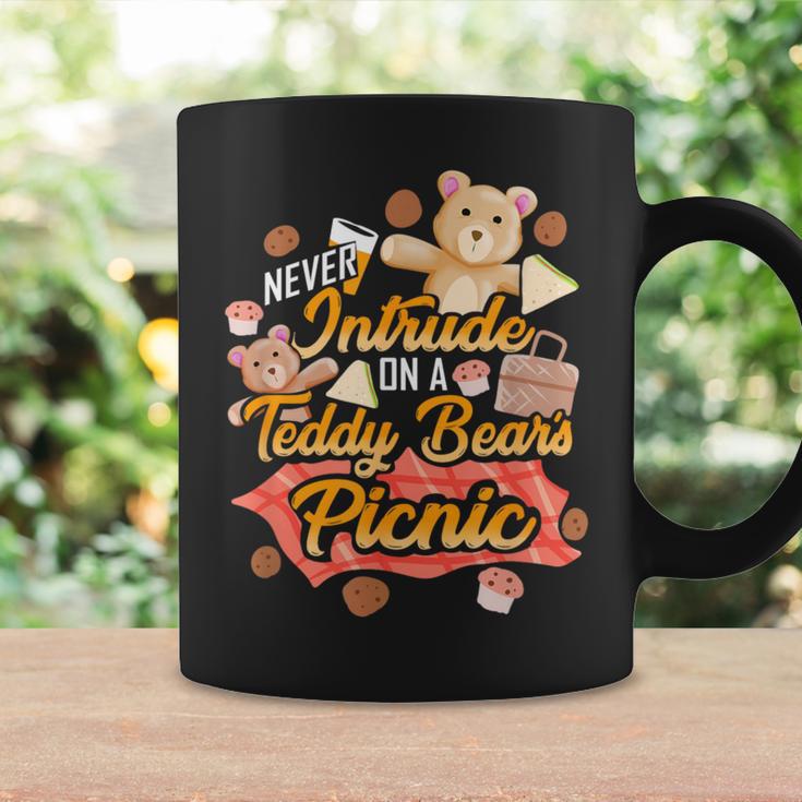 Cute Teddy Bear Never Intrude On A Picnic Toy Cartoon Coffee Mug Gifts ideas