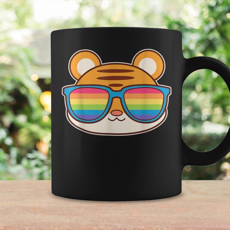 Cute Tiger Pride Flag Rainbow Sunglasses Lgbtq Coffee Mug Gifts ideas