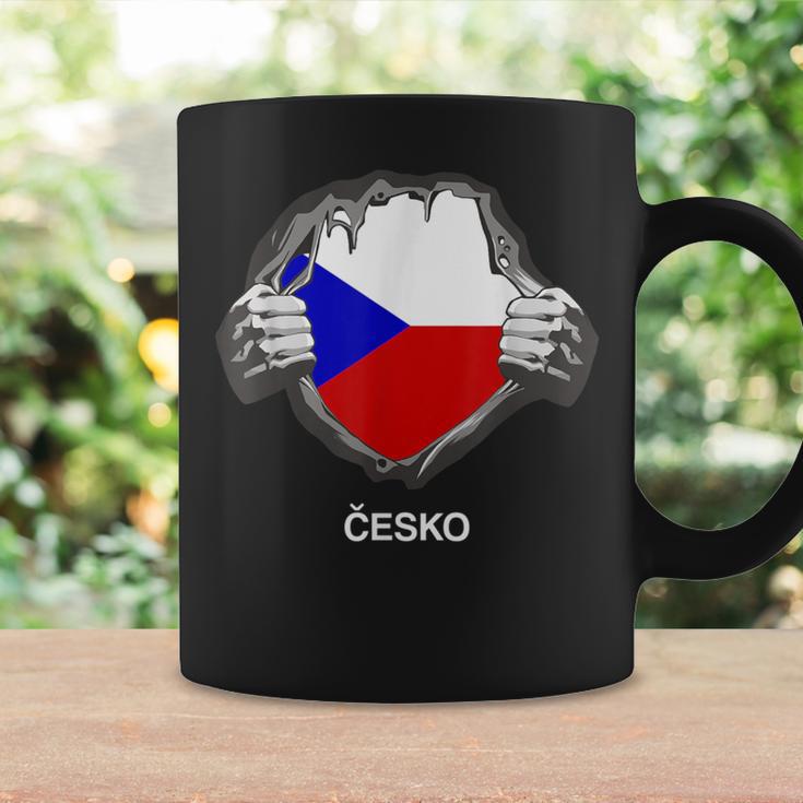 Czech Flag Cesko Heart Pride Roots Tassen Geschenkideen