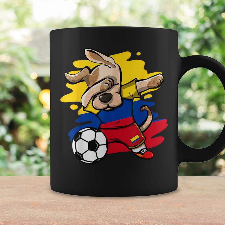 Dab Dog Colombia Soccer Fans Jersey Colombian Flag Football Coffee Mug Gifts ideas