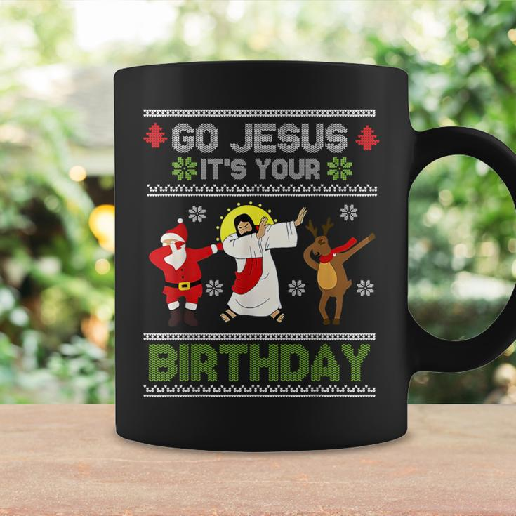 Dabbing Go Jesus It's Your Birthday Ugly Christmas Christian Coffee Mug Gifts ideas