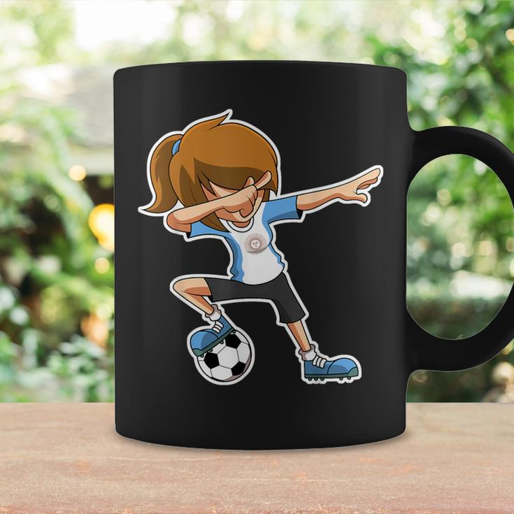 Dabbing Soccer Girl Argentina Argentinian Flag Jersey Coffee Mug Gifts ideas