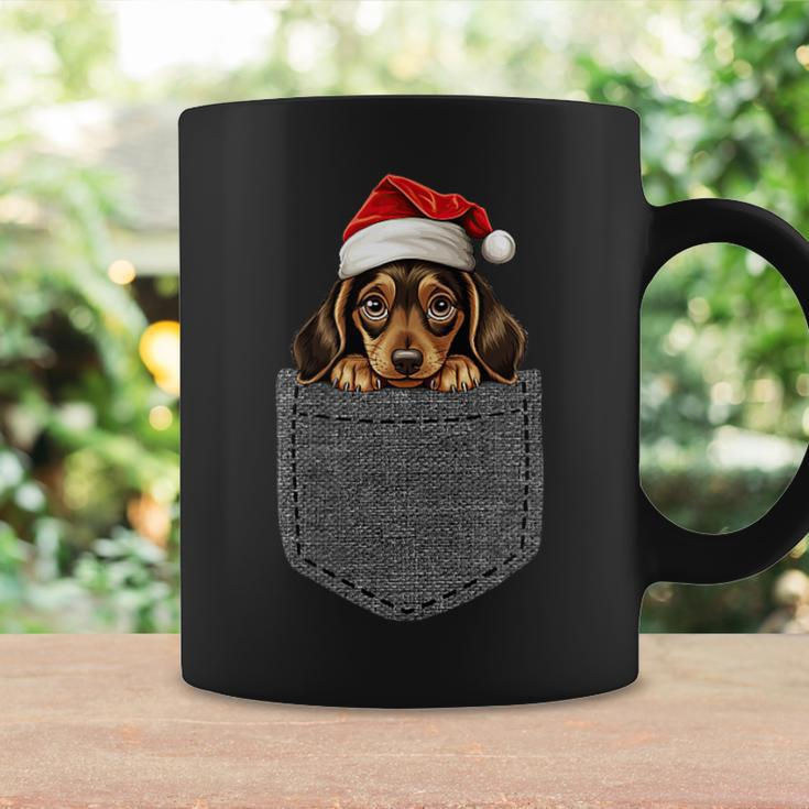 Dachshund Pocket Dog Christmas Black Tassen Geschenkideen