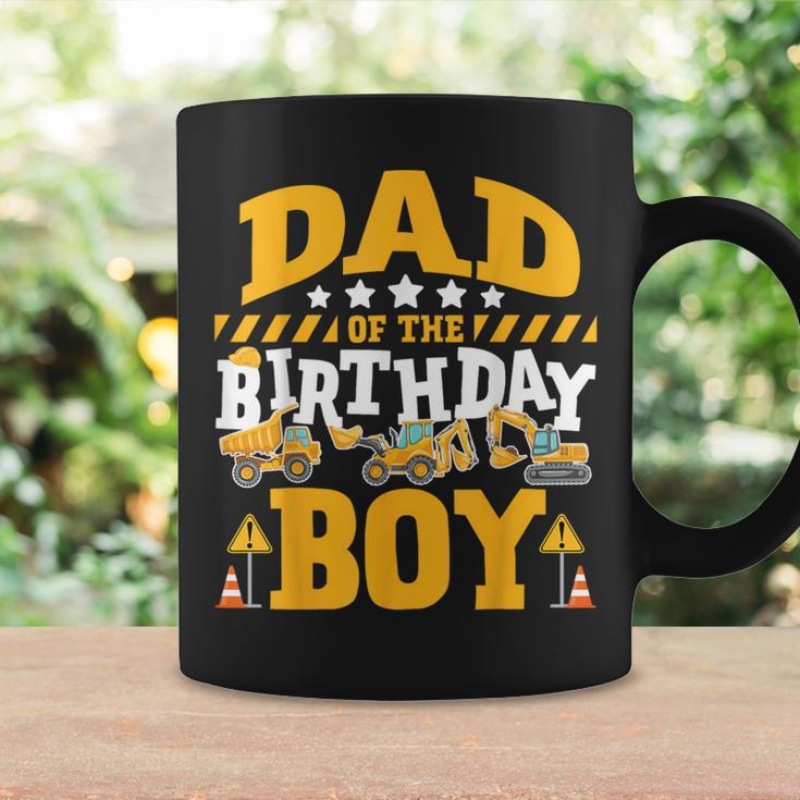 Dad Of The Birthday Boy Excavator Construction Truck Coffee Mug Gifts ideas