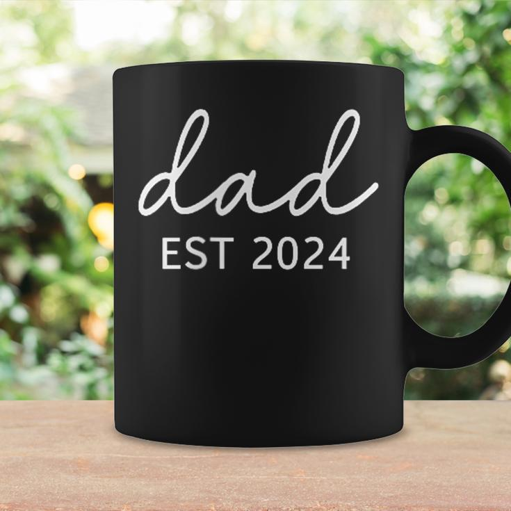 Dad Est 2024 Promoted To Daddy Baby Expect First Fathers Day Coffee Mug Gifts ideas