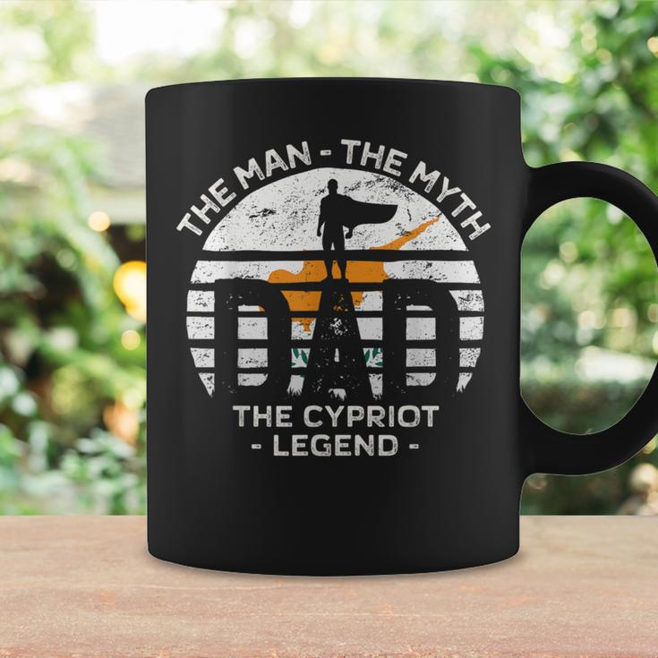Dad The Man The Myth The Cypriot Legend Cyprus Vintage Flag Coffee Mug Gifts ideas