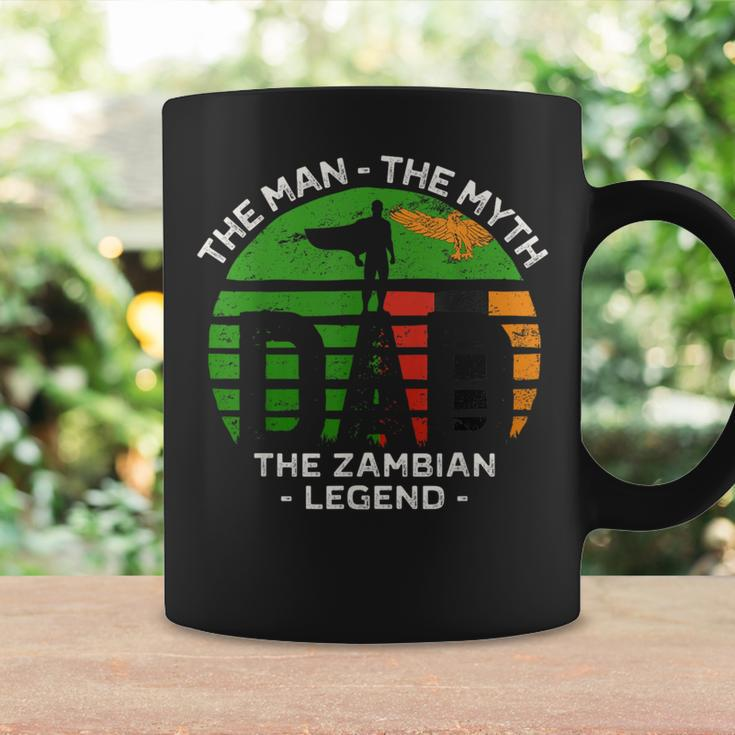 Dad The Man The Myth The Zambian Legend Zambia Vintage Flag Coffee Mug Gifts ideas