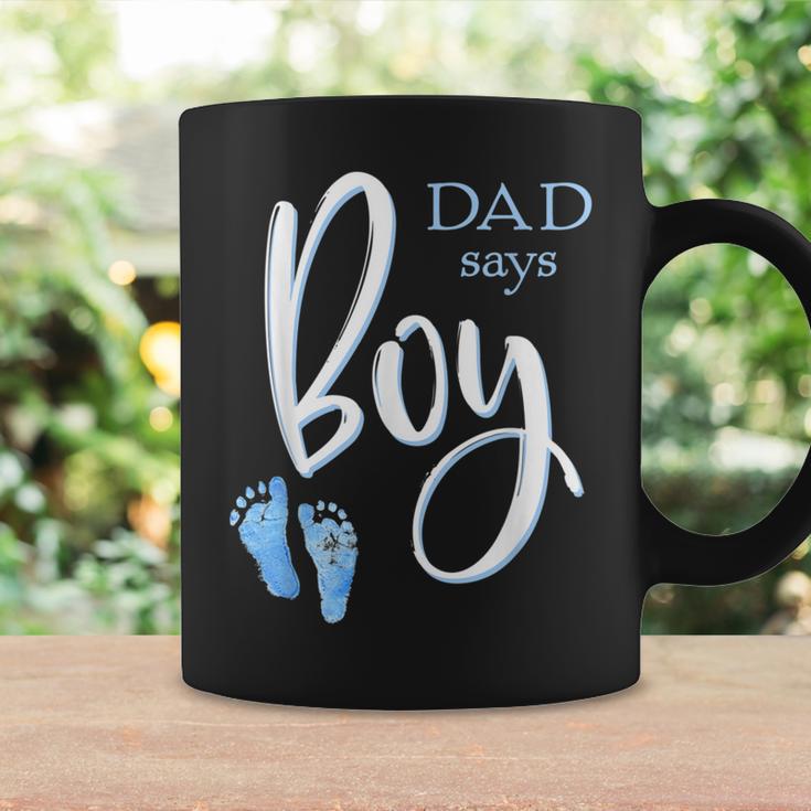 Dad Says Boy Baby Shower Gender Reveal Guess Coffee Mug Gifts ideas