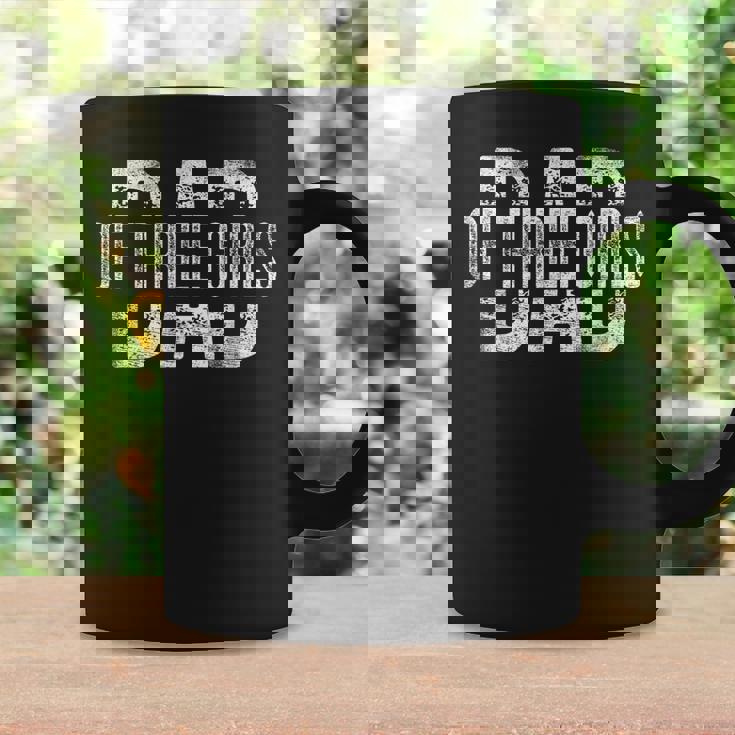 Dad Of Three Girls Daddy Of 3 Daughters Father's Day Coffee Mug Gifts ideas