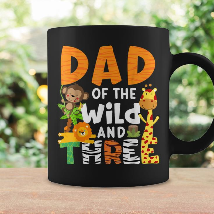 Dad Of The Wild And 3 Three Jungle Zoo Theme Birthday Safari Coffee Mug Gifts ideas