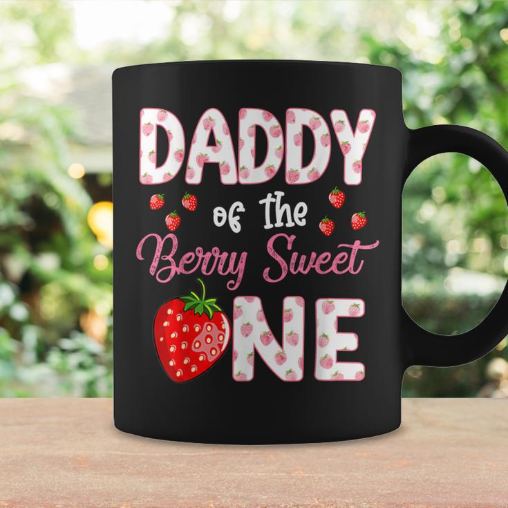 Daddy Of The Berry Sweet One Strawberry First Birthday Coffee Mug Gifts ideas