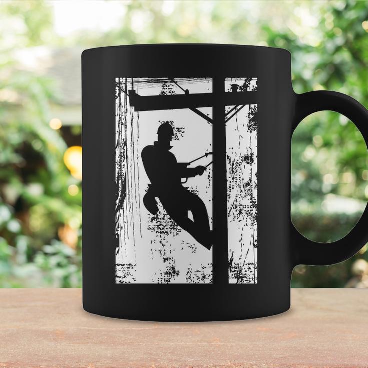 Daddy Father Lineman Electric Cable Lineman Gif Coffee Mug Gifts ideas