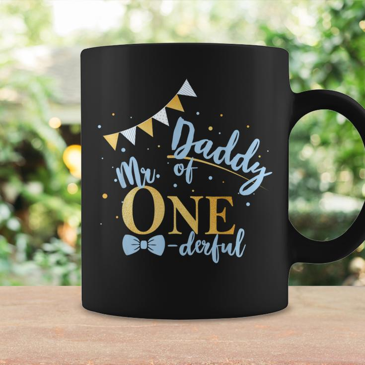 Daddy Of Mr One-Derful Party Blue-Gold Dad Boy 1St Birthday Coffee Mug Gifts ideas