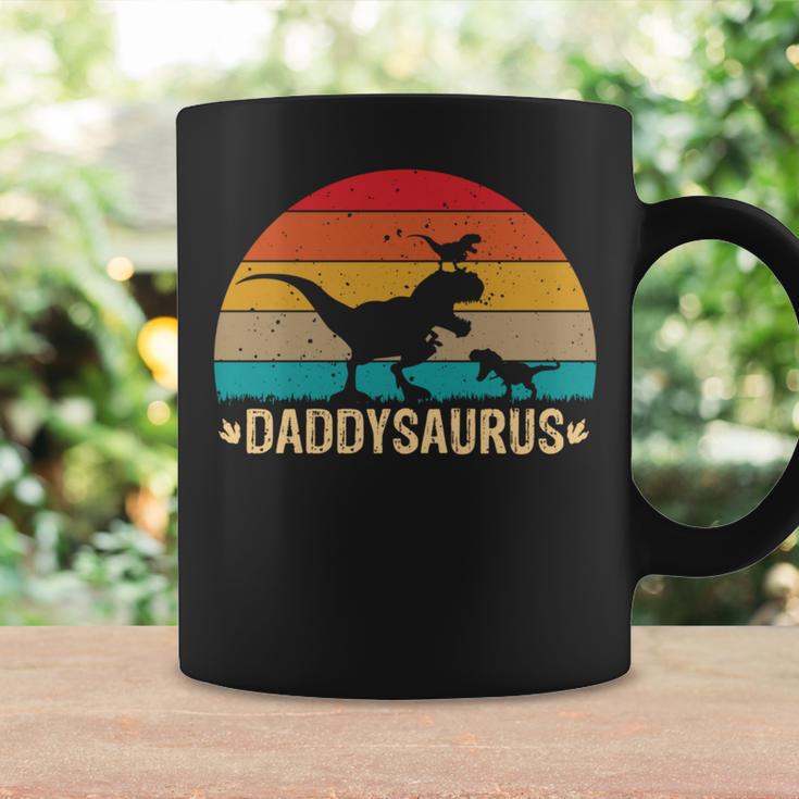 Daddy Saurus T-Rex Retroatertag Dinosaurier Papa T-Rex Tassen Geschenkideen