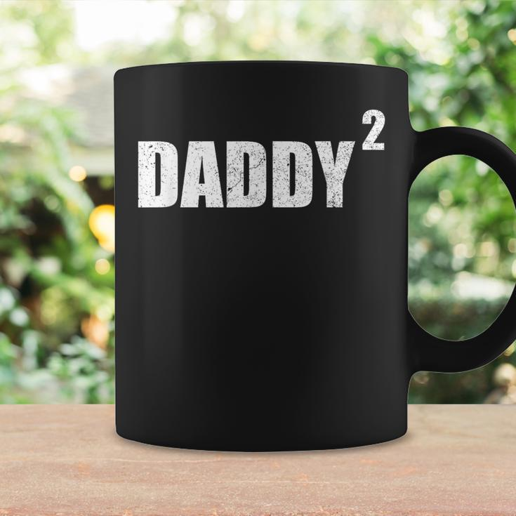 Daddy Squared 2 Second Pregnancy Announcement Coffee Mug Gifts ideas