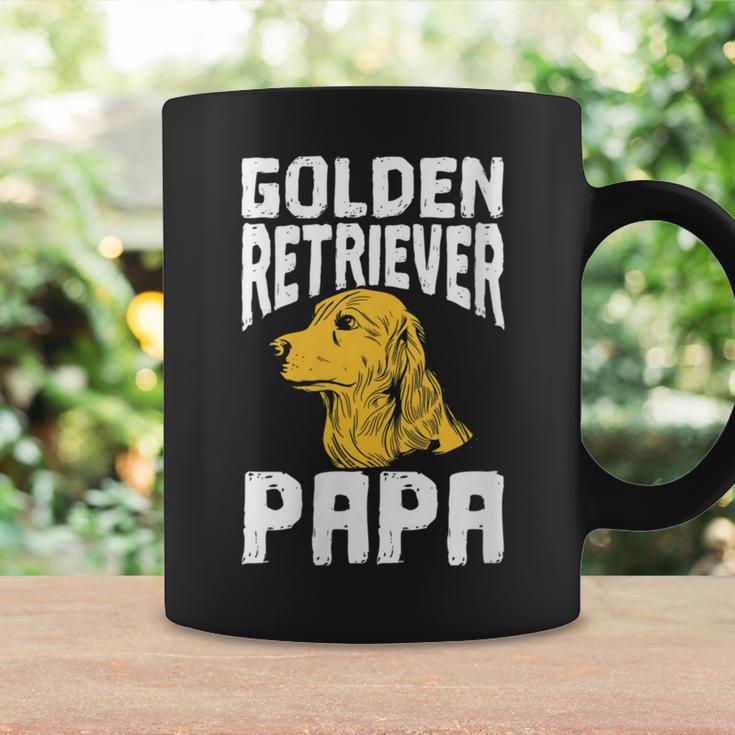 Damen Golden Retriever Hundehalter Besitzerater Papa Dad Mit-Ausschnitt Tassen Geschenkideen