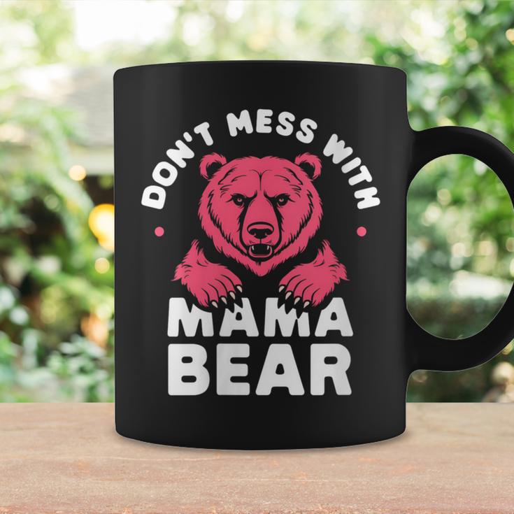 Damen Lustiger Muttertag Für Damen Don't Mess With Mama Bear Mit-Ausschnitt Tassen Geschenkideen