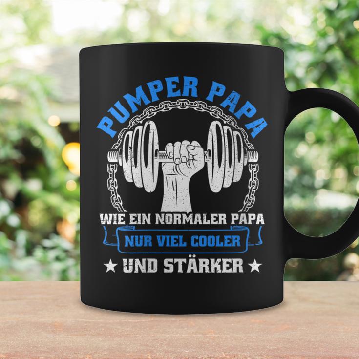 Damen Pumper Papa Bodybuilder Kraftsport Gym Lustiges Bodybuilding Mit-Ausschnitt Tassen Geschenkideen