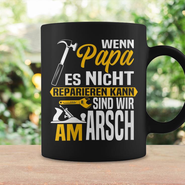 Damen Wenn Papa Es Nicht Reparieren Kann Sind Wir Am Arsch Mit-Ausschnitt Tassen Geschenkideen