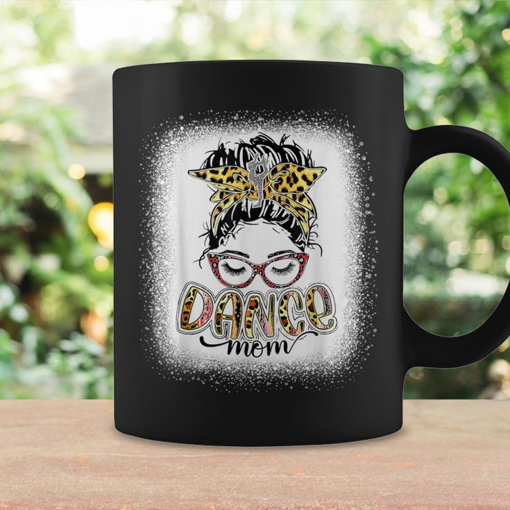 Dance Mom Leopard Messy Bun Bleached Mother's Day Coffee Mug Gifts ideas