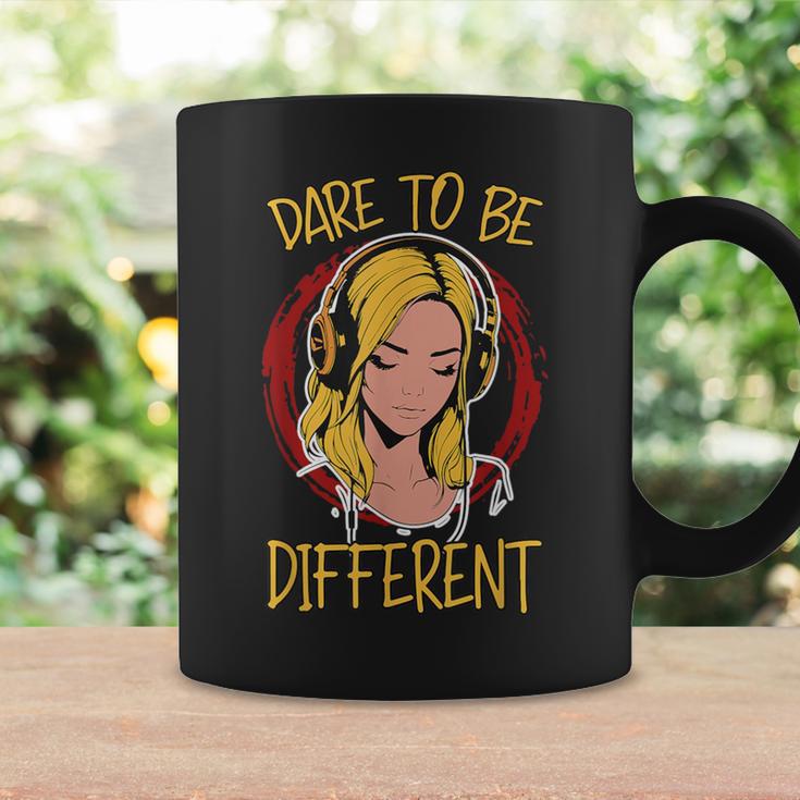 Dare To Be Different Headphones Music Lover Coffee Mug Gifts ideas