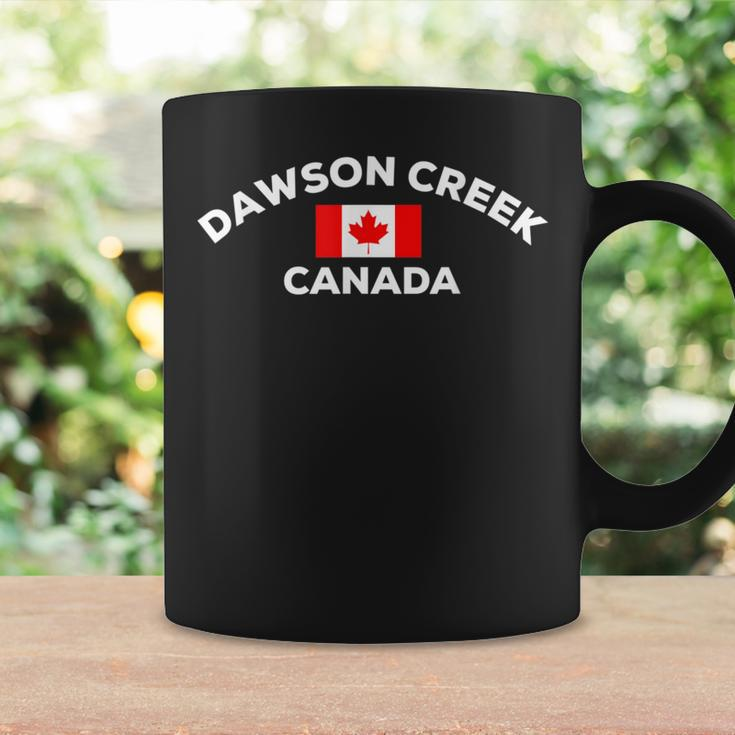 Dawson Creek Canada Canadian Flag City Maple Leaf Canuck Coffee Mug Gifts ideas