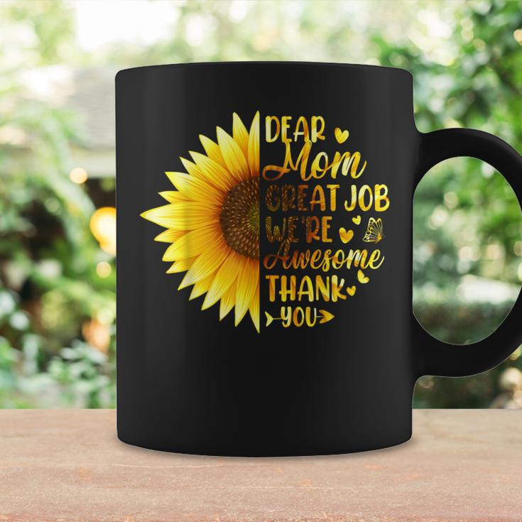 Dear Mom Great Job We're Awesome Thank You Mother's Day Coffee Mug Gifts ideas