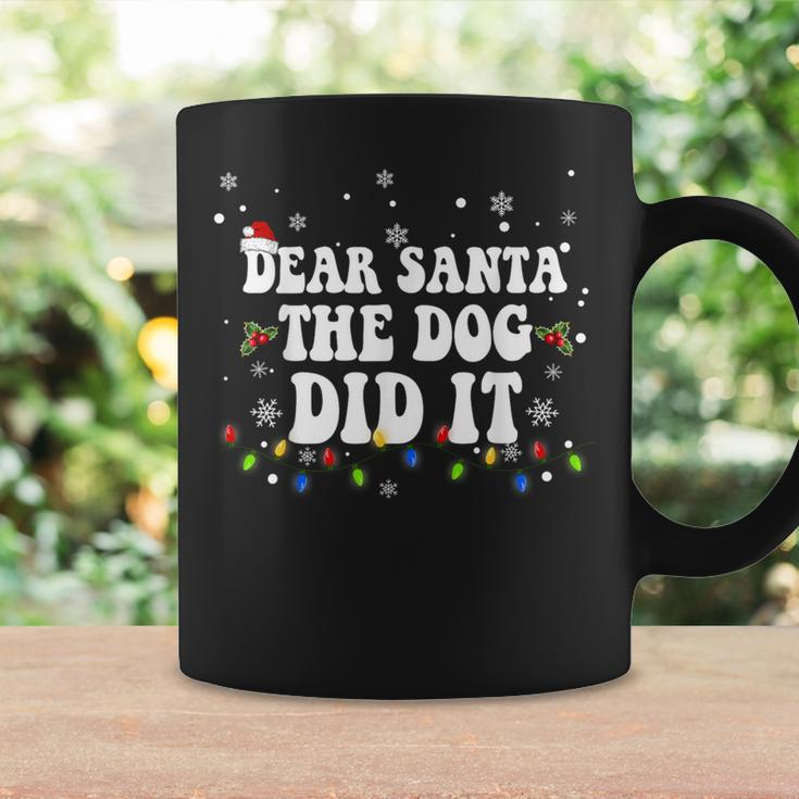 Dear Santa The Dog Did It Christmas Pjs Family Matching Coffee Mug Gifts ideas