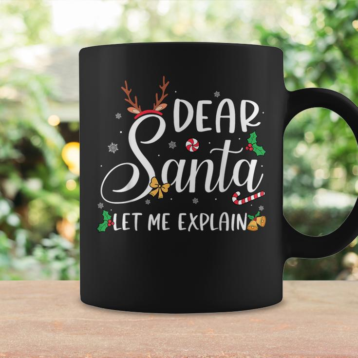 Dear Santa Let Me Explain Christmas Reindeer Family Matching Coffee Mug Gifts ideas