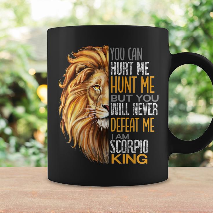 Never Defeat Me Strong Scorpio King Dads Zodiac Coffee Mug Gifts ideas
