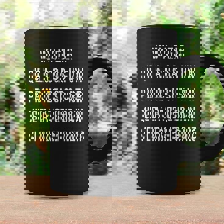 Deja Que Las Cosas Fluyanoy A Dejar Que Las Cosas Fluyan Español Taza de café Ideas de regalos