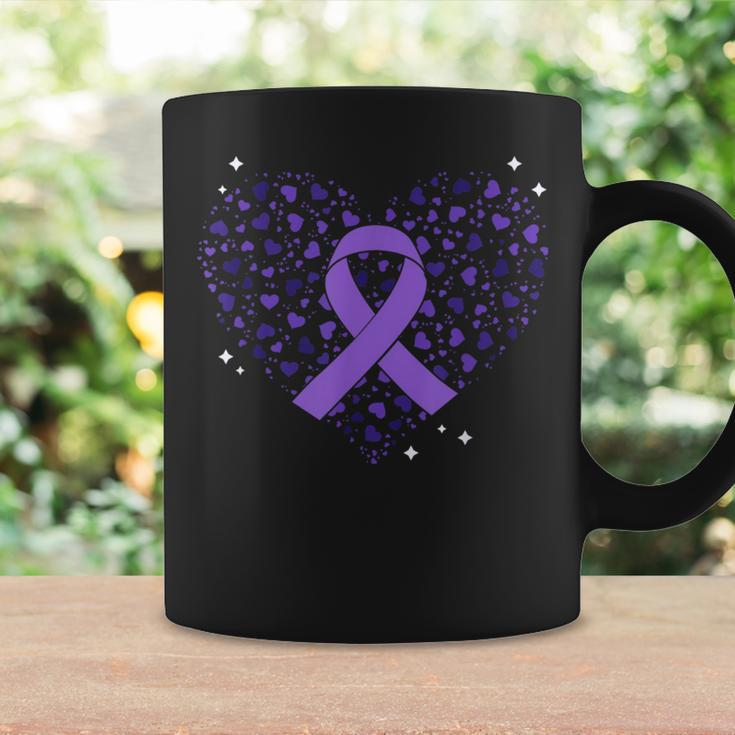 Dementia Heart Alzheimer's Disease Purple Ribbon Awareness Coffee Mug Gifts ideas