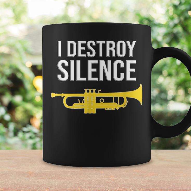 I Destroy Silence Concert Band Marching Band Trumpet Coffee Mug Gifts ideas