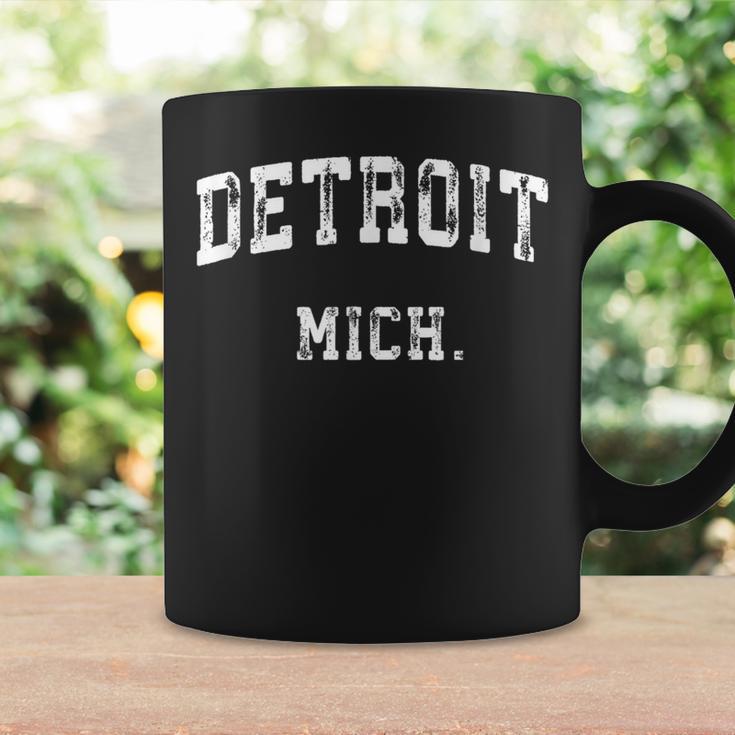 Detroit Michigan Mi Vintage Athletic Sports Coffee Mug Gifts ideas