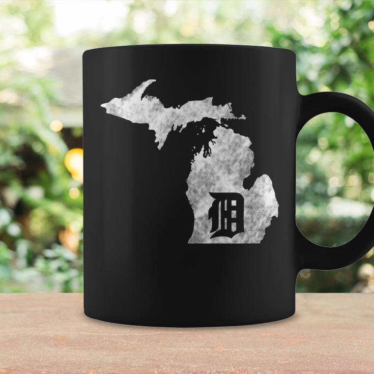 Detroit Michigan Motor City Midwest D Mitten Coffee Mug Gifts ideas