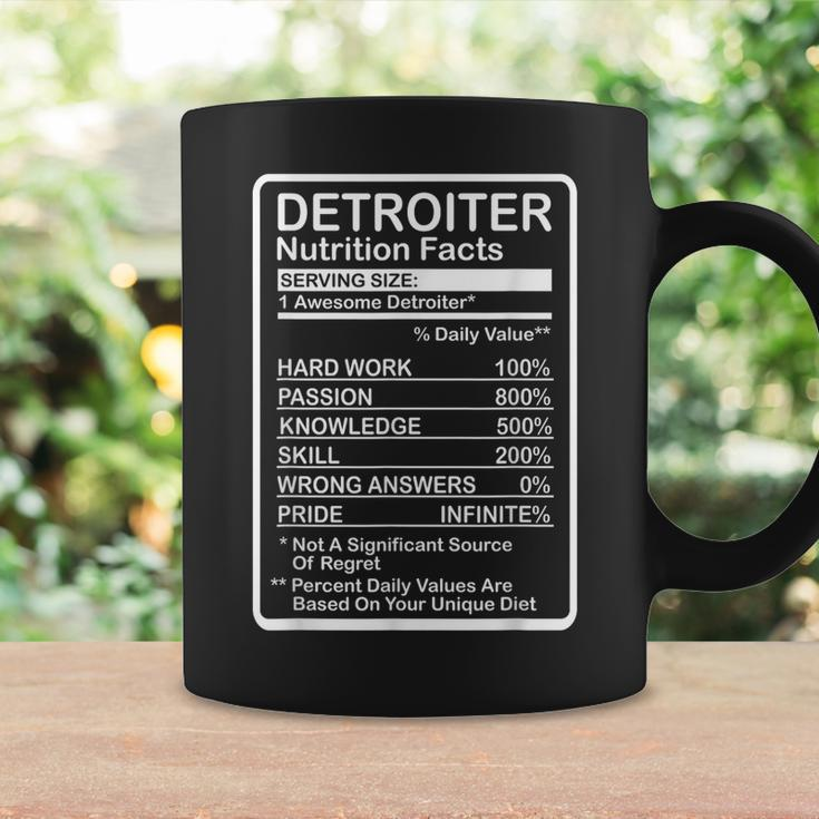 Detroit Nutrition Facts Coffee Mug Gifts ideas