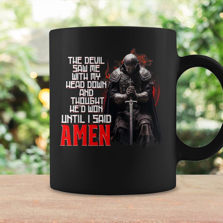 The Devil Saw Me With My Head Down Thought He'd Won Christ Coffee Mug Gifts ideas