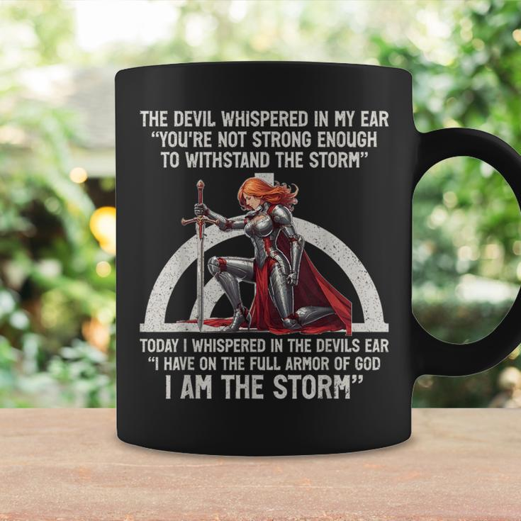 The Devil Whispered In My Ear Christian Jesus Bible Quote Coffee Mug Gifts ideas