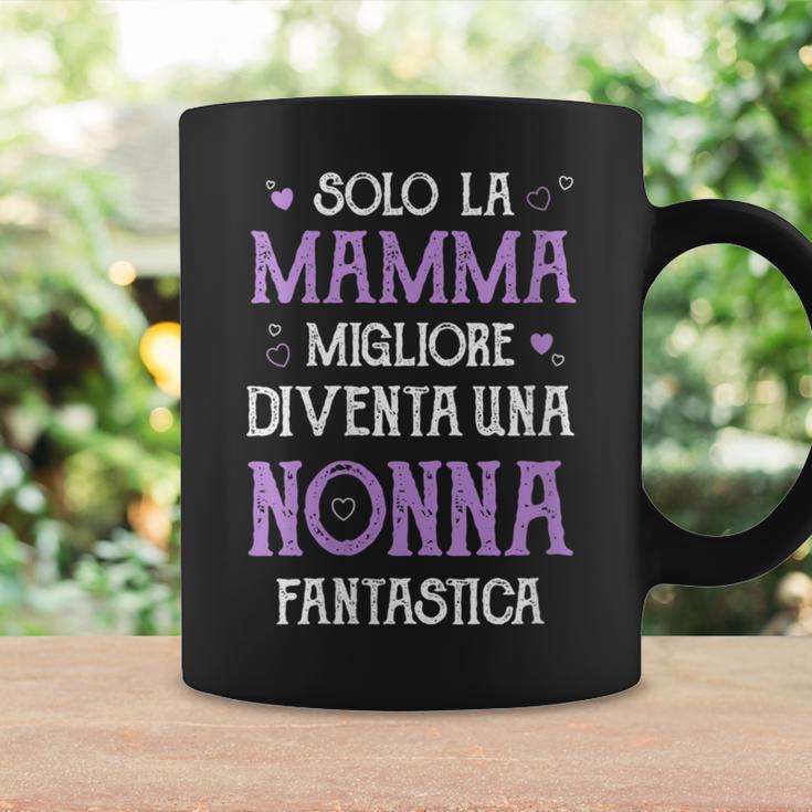 Día De La Madre Y La Abuela Italiana Festa Mamma E Nonna Cuello Taza de café Ideas de regalos