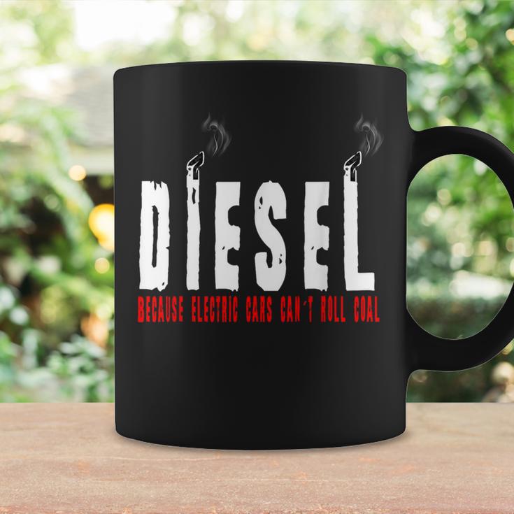 Diesel Because Electric Cars Can't Roll Coal Truck Driver Coffee Mug Gifts ideas